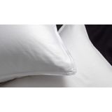 Zohome - Dekbedovertrek - Wit - 100% Katoen-Perkal - 140x220 + 1 Sloop 60/70 cm