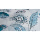 Dekbedovertrek - Blauw - Katoen - 1 Persoons