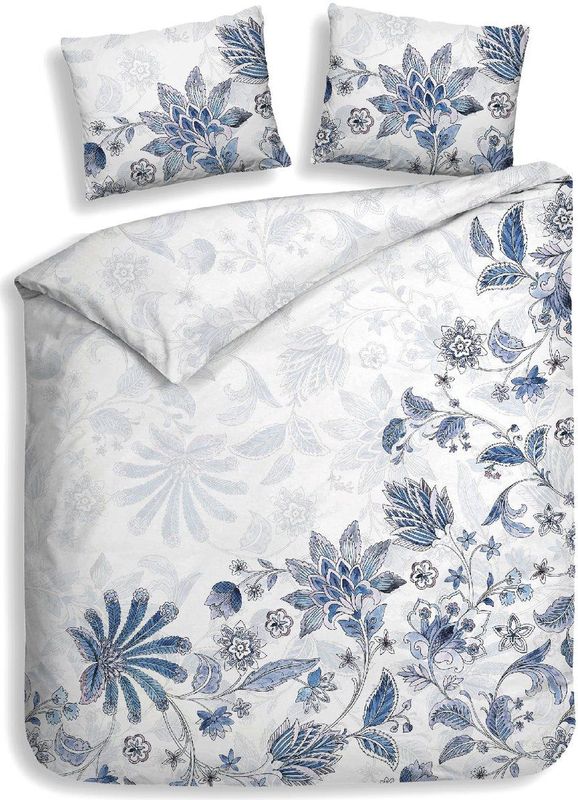 Dekbedovertrek - Blauw - Katoen - 1 Persoons