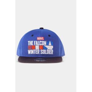 Marvel The Falcon And The Winter Soldier - Logo Snapback Pet - Blauw