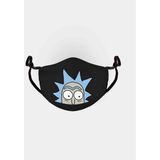 Rick And Morty - Gevormd Gezichtsmasker - Zwart - 100% Polyester