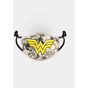 DC Comics Wonder Woman Masker Logo Creme/Geel