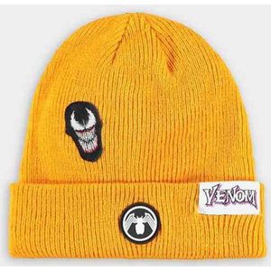 Marvel SpiderMan - Venom Beanie Muts - Geel