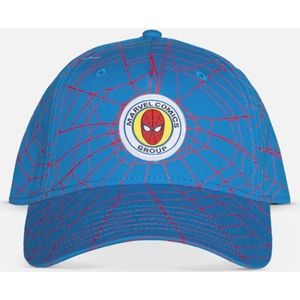 Marvel SpiderMan Snapback pet kinderen Spider Web All Over Print Blauw