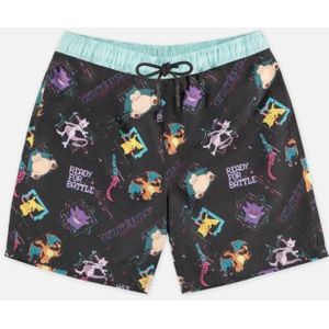 Pokémon - Characters Ready For Battle - Zwembroek - Zwart - 100% Polyester