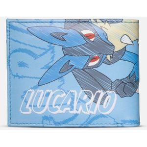 Difuzed Pokémon Bifold Wallet Lucario Blauw
