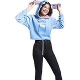 Lilo & Stitch - Cropped Hoodie - Blauw - 100% Polyester