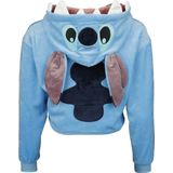 Lilo & Stitch - Cropped Hoodie - Blauw - 100% Polyester
