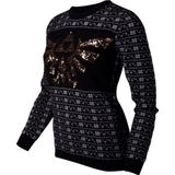 Difuzed - Zelda - Kersttrui - Zwart - Tri-Force Glitter
