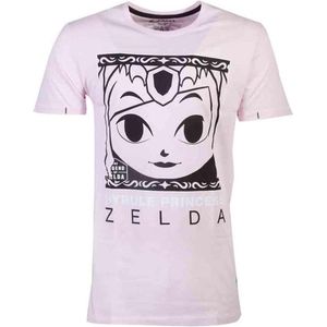 Nintendo Zelda Heren Tshirt- Hyrule Princess Roze