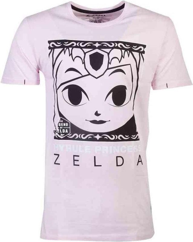 Nintendo Zelda Heren Tshirt- Hyrule Princess Roze