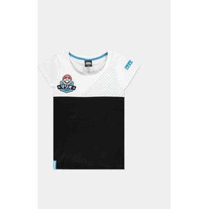 Nintendo Super Mario Dames Tshirt- Team Wit Zwart