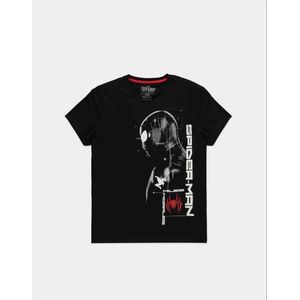 Marvel Spider-Man - Miles Morales - Silhouette Heren T-shirt Zwart