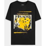 Pokémon - Pika Punk - T-shirt - Zwart - Korte Mouwen