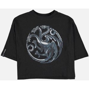 Game Of Thrones - House Targaryen - House Of The Dragon Crop top - S - Zwart