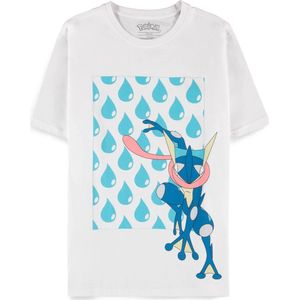 Pokémon - Gaming T-shirt - Greninja Water Drop - M tot L - voor Mannen - wit