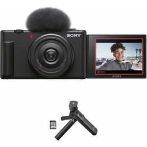 Sony Vlog Camera ZV-1F + GP-VPT2BT Wireless Shooting Grip