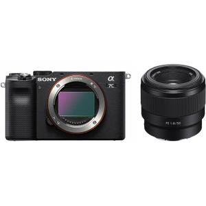 Sony Alpha A7C systeemcamera Zwart + FE 50mm f/1.8