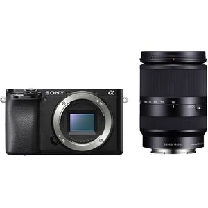 Sony Alpha A6100 systeemcamera Zwart + 18-200mm f/3.5-6.3