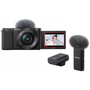 Sony Vlog camera ZV-E10 + 16-50mm + ECM-W2BT microfoon