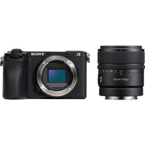 Sony Alpha A6700 systeemcamera Zwart + 15mm f/1.4 G