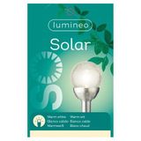 Lumineo LED tuinlampjes instekers - 1x stuks- solar verlichting ronde bol - 30 cm - Tuinverlichting - Buitenverlichting