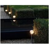 Lumineo LED tuinlampjes instekers - 1x stuks- solar verlichting ronde bol - 30 cm - Tuinverlichting - Buitenverlichting