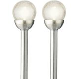 Lumineo LED tuinlampjes instekers - 1x stuks- solar verlichting ronde bol - 30 cm - Tuinverlichting - Buitenverlichting