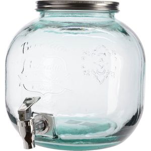 Relaxdays drankdispenser met houder, limonadetap 5 liter, sapkan