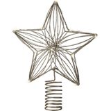 Decoris kerst ster piek - LED verlichting - steady - warm wit - H25 cm