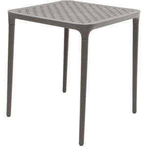 Tafel Porto Kunststof 65x65x70cm Antraciet antraciet Kunststof Merkloos Tafel (65.0000cm x 65.0000cm)