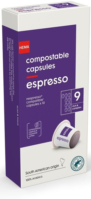 HEMA Koffiecups Espresso - 10 Stuks