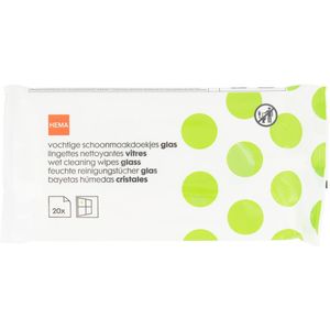 HEMA Vochtige Schoonmaakdoekjes Glas 29x18 - 20 Stuks
