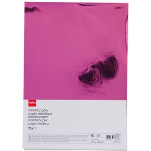 HEMA Metallic Papier A4 - 25 Stuks