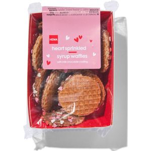HEMA Stroopwafels Met Chocolade En Hartjes 145gram