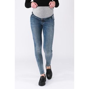 LOVE2WAIT Low Waist Skinny Zwangerschapsjeans met Biologisch Katoen Lichtblauw
