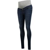LOVE2WAIT Low Waist Skinny Zwangerschapsjeans met Biologisch Katoen Donkerblauw