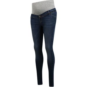 LOVE2WAIT Low Waist Skinny Zwangerschapsjeans met Biologisch Katoen Donkerblauw