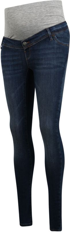 LOVE2WAIT Low Waist Skinny Zwangerschapsjeans met Biologisch Katoen Donkerblauw