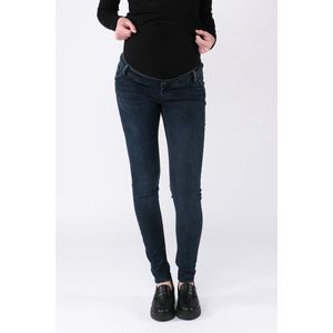 LOVE2WAIT Low Waist Super Skinny Zwangerschapsjeans met Biologisch Katoen 063 - Dark Aged
