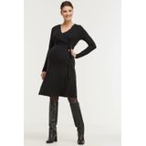 LOVE2WAIT Zwangerschaps- en Voedingsjurk Zwart