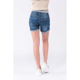 LOVE2WAIT Slim Fit Denim Short Donkerblauw