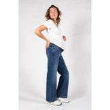 LOVE2WAIT - Jeans - Navy - Wide Leg - High Waist - 5-Pocket-Style