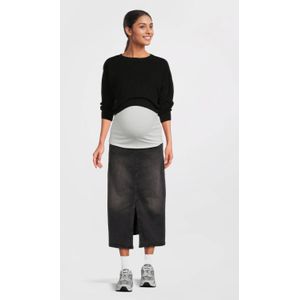 LOVE2WAIT - Rok - Donkergrijs - 3/4 Lengte - Effen - Normale Pasvorm