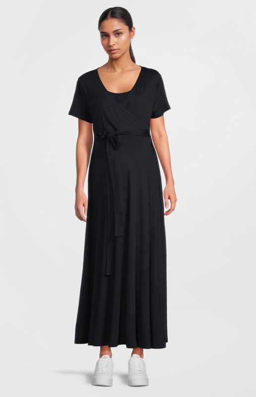 LOVE2WAIT - Jurk - Navy - Jersey - Met Borstvoedingsfunctie - 7/8 Lengte