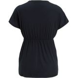 Blouse - Effen - Viscose - Gedrapeerd - Normale Pasvorm