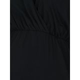 Blouse - Effen - Viscose - Gedrapeerd - Normale Pasvorm