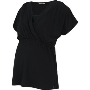 Blouse - Effen - Viscose - Gedrapeerd - Normale Pasvorm