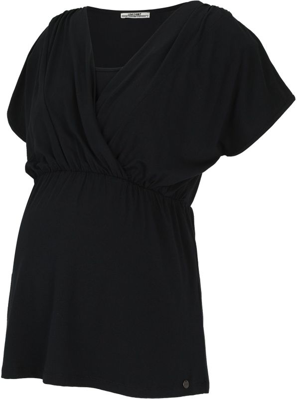 Blouse - Effen - Viscose - Gedrapeerd - Normale Pasvorm