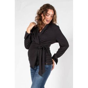 LOVE2WAIT - Blouseshirt - Zwart - Met Borstvoedingsfunctie - Lange Mouw
